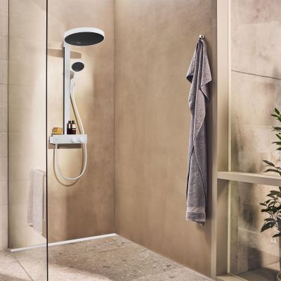 Hansgrohe Rainfinity ShowerTablet zestaw prysznicowy ścienny termostatyczny z deszczownicą biały mat 26853700