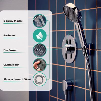 Hansgrohe Activera Select S zestaw prysznicowy ścienny chrom 28054000