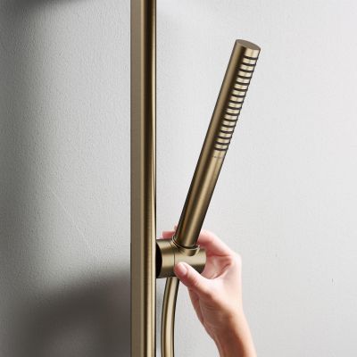 Hansgrohe Pulsify S słuchawka prysznicowa EcoSmart brąz szczotkowany 24125140