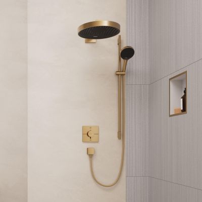 Hansgrohe Rainfinity zestaw prysznicowy ścienny EcoSmart brąz szczotkowany 28744140