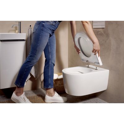 Hansgrohe EluPura S deska sedesowa wolnoopadająca SoftClose QuickRelease biały 60197450