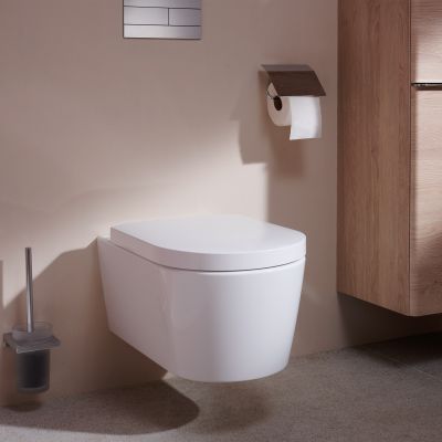 Hansgrohe EluPura S miska WC z deską wolnoopadającą wisząca bez kołnierza biały połysk 60292450