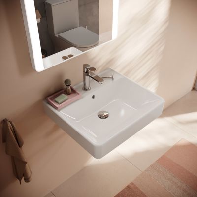 Hansgrohe Xanuia Q umywalka 55x48 cm prostokątna ścienna biała 60132450