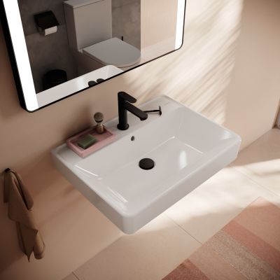 Hansgrohe Xanuia Q umywalka 65x48 cm prostokątna ścienna biała 60134450