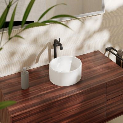 Hansgrohe Xuniva S umywalka 30x30 cm okrągła nablatowa biała 60163450