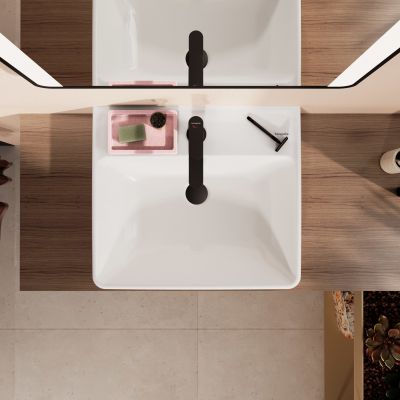 Hansgrohe Xanuia Q umywalka 55x48 cm prostokątna ścienna-nablatowa biała 60238450