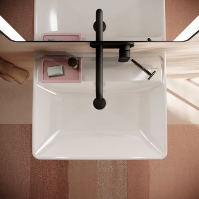 Hansgrohe Xanuia Q umywalka 60x48 cm prostokątna ścienna biała 60240450