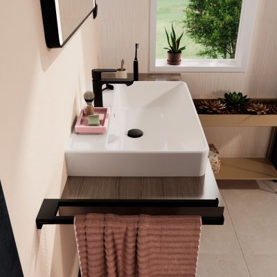 Hansgrohe Xanuia Q umywalka 70x48 cm prostokątna ścienna-nablatowa biała 60248450