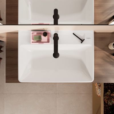 Hansgrohe Xanuia Q umywalka 70x48 cm prostokątna ścienna-nablatowa biała 60248450