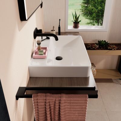 Hansgrohe Xanuia Q umywalka 70x48 cm prostokątna ścienna-nablatowa biała 60249450