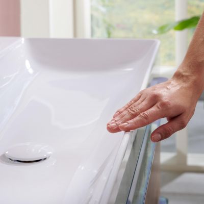 Hansgrohe Xelu Q umywalka 80x48 cm ścienna prostokątna prawa SmartClean biały 61024450