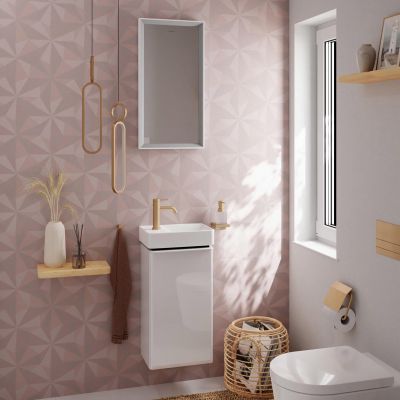 Hansgrohe Xelu Q umywalka 36x25 cm ścienna prostokątna lewa SmartClean biały 61085450