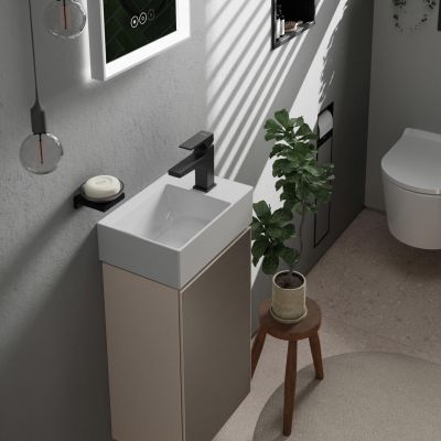 Hansgrohe Xevolos E umywalka 36x25 cm prostokątna ścienna-meblowa biała 61086450