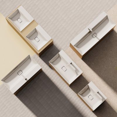 Hansgrohe Xevolos E umywalka 120x48 cm ścienna prostokątna SmartClean biały 61105450