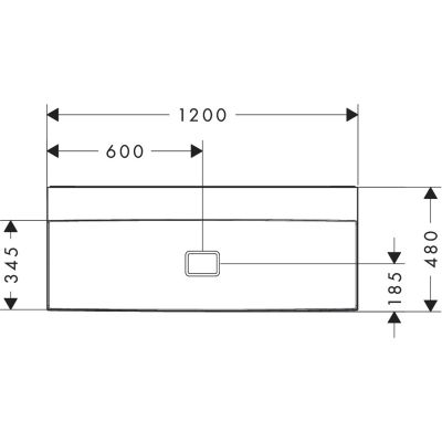 Hansgrohe Xevolos E umywalka 120x48 cm ścienna prostokątna SmartClean biały 61105450