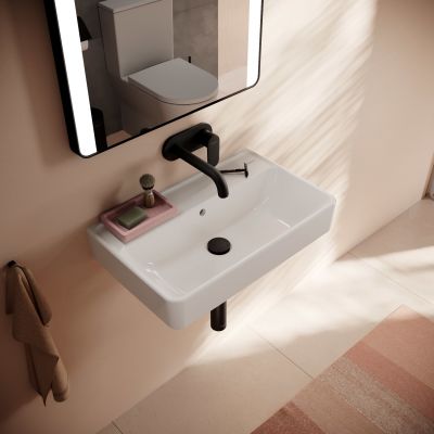 Hansgrohe Xanuia Q umywalka 60x37 cm prostokątna ścienna Compact biała 61125450