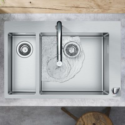 Hansgrohe ShowerTablet zlewozmywak stalowy 75,5x50 cm 43309800