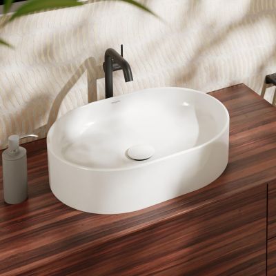 Hansgrohe Xuniva U umywalka 55x40 cm nablatowa owalna biały 60166450