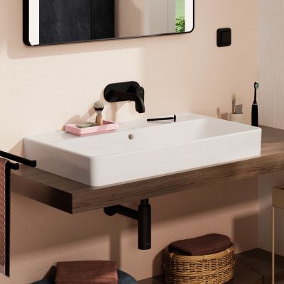 Hansgrohe Xanuia Q umywalka 80x48 cm prostokątna ścienna-nablatowa biała 60251450