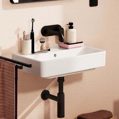 Hansgrohe Xanuia Q umywalka 55x37 cm prostokątna ścienna Compact biała 61121450