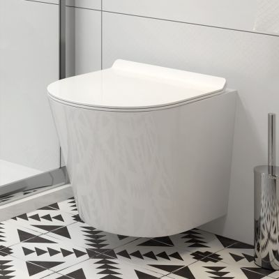 Zestaw Grohe Solido stelaż podtynkowy do miski WC wiszącej i miska Hagser Otis z deską wolnoopadającą białą (HGR30000042, 38971000)