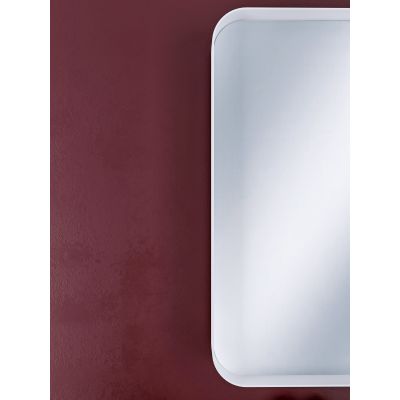 HoM Musum lustro 60x120 cm rama stalowa biały M-60x120-W50x4