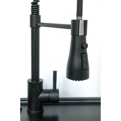 iceBerg Pera bateria kuchenna stojąca czarny mat BQPR2BKQ