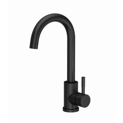 iceBerg San zlewozmywak z baterią czarny/czarny ZZB1411BB