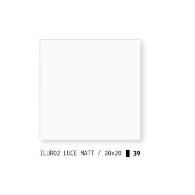 Idea Luce dekor ścienny 20x20 cm biała