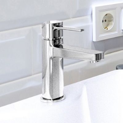 Invena Glamour bateria umywalkowa stojąca chrom BU-02-001