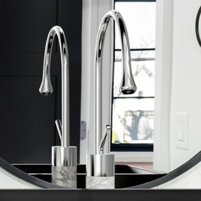 Invena Gabro bateria umywalkowa stojąca chrom-biała BU-33-W02