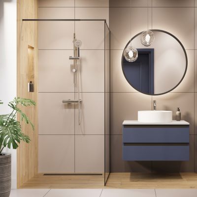 Invena Kalitea bateria prysznicowa ścienna chrom BN-72-001