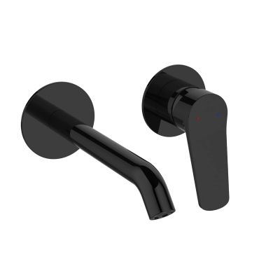 Invena Alonia bateria umywalkowa podtynkowa czarna BP-70-U04