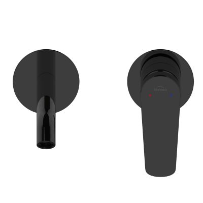 Invena Alonia bateria umywalkowa podtynkowa czarna BP-70-U04