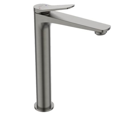 Invena Alonia bateria umywalkowa stojąca wysoka grafit BU-70-W24