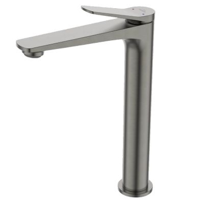 Invena Alonia bateria umywalkowa stojąca wysoka grafit BU-70-W24