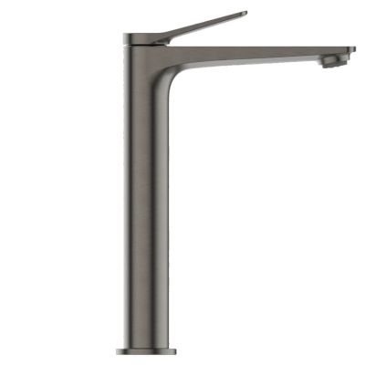 Invena Alonia bateria umywalkowa stojąca wysoka grafit BU-70-W24