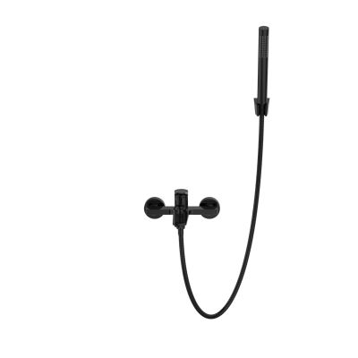 Invena Alonia bateria wannowo-prysznicowa ścienna czarna BW-70-004-V