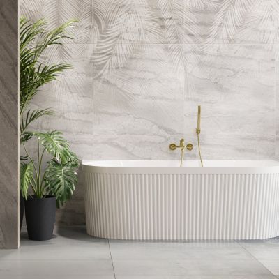 Invena Alonia bateria prysznicowa ścienna złota BW-70-009