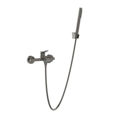 Invena Alonia bateria wannowo-prysznicowa ścienna grafitowa BW-70-024
