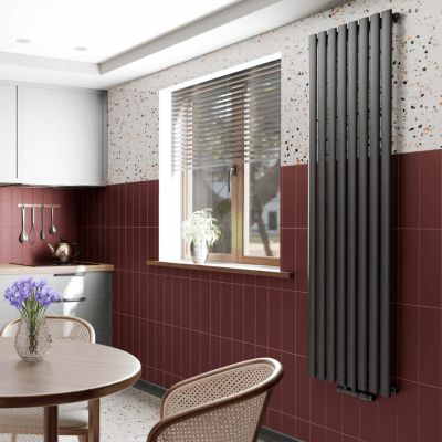 Invena Mono grzejnik łazienkowy dekoracyjny 180x48 cm szary mat UG-10-S18
