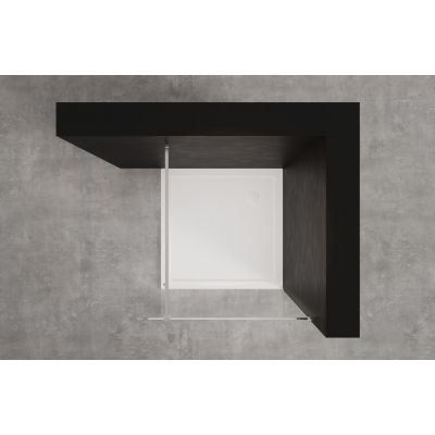 Invena ścianka prysznicowa walk-in 100 cm chrom półmat/szkło przezroczyste AK-32-102