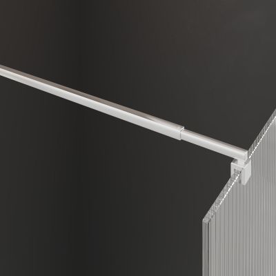 Invena ścianka prysznicowa walk-in 110 cm chrom półmat/szkło ryflowane AK-32-119