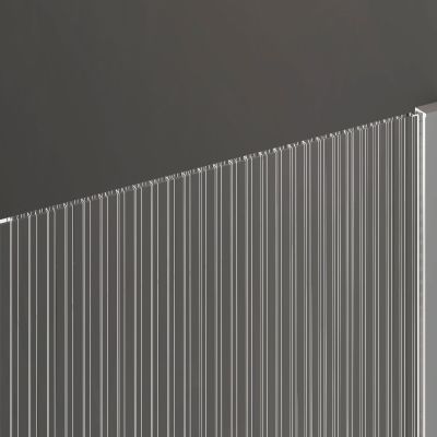 Invena ścianka prysznicowa walk-in 80 cm chrom półmat/szkło ryflowane AK-32-189