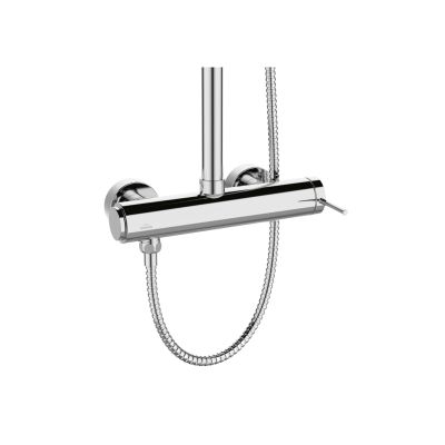 Invena Kalitea zestaw prysznicowy ścienny z deszczownicą chrom AU-72-001