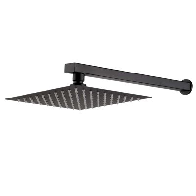 Invena Paros zestaw prysznicowy podtynkowy z deszczownicą czarny BS-09-004