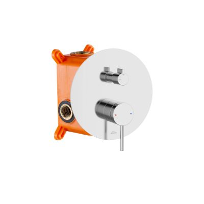 Invena Kalitea zestaw prysznicowy podtynkowy z deszczownicą chrom BS-72-001