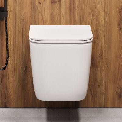 Invena Paros miska wc wisząca z deską wolnoopadającą biała CE90001W