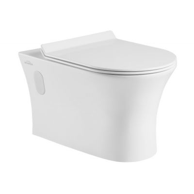 Invena Dokos miska wisząca WC z deską wolnoopadającą biała CE-60-001