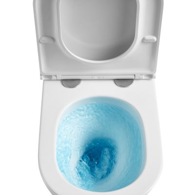 Invena Glamour miska WC z deską wolnoopadającą wisząca bez kołnierza biały półmat CE-92-001